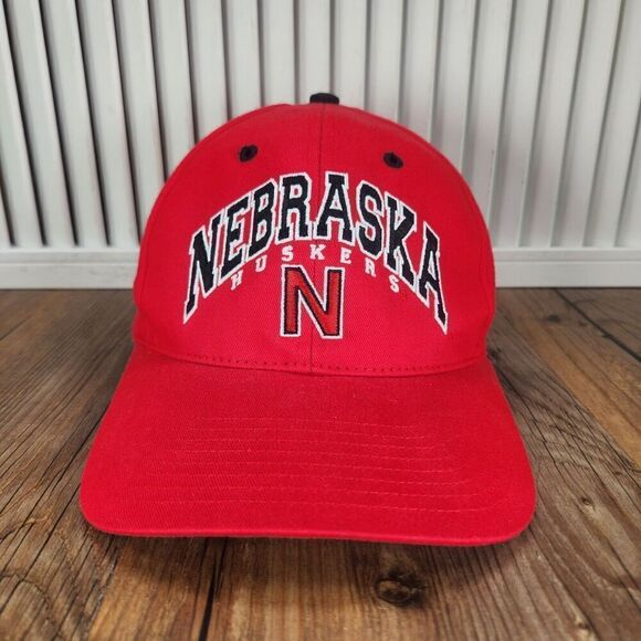 Nebraska Corn Huskers Hat Cap Strap Back Red College Sports Men Twins Enterprise - Picture 2 of 11
